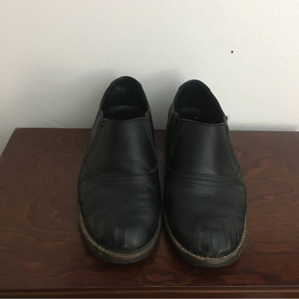 Black Leather Lumberjack Size 7 Shoes